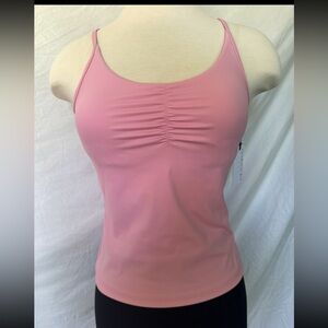 Aje Pink Ruched Tank Top
